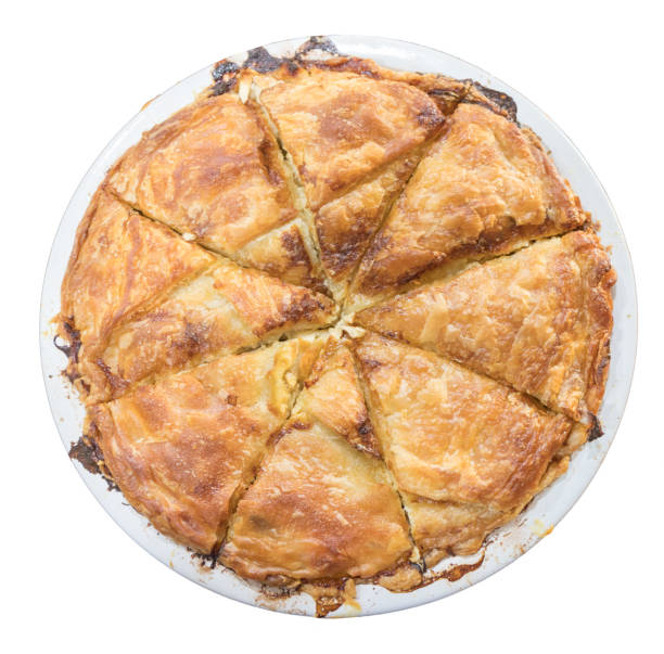 istock Baked chicken pie with filo pastry. 1146357924
