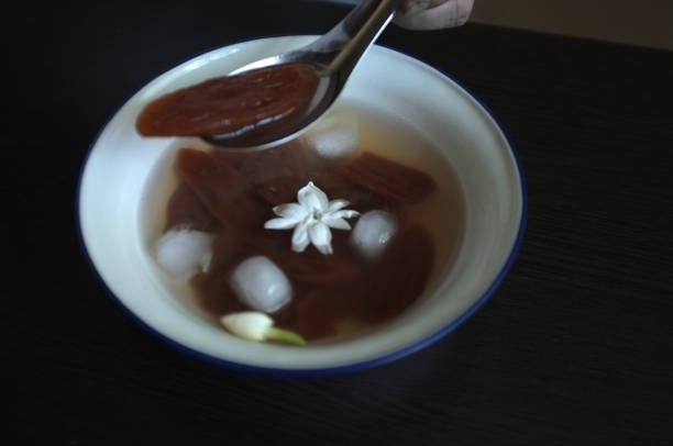 istock Lotus Root in Syrup and ices with Jasmine flower 1146363062
