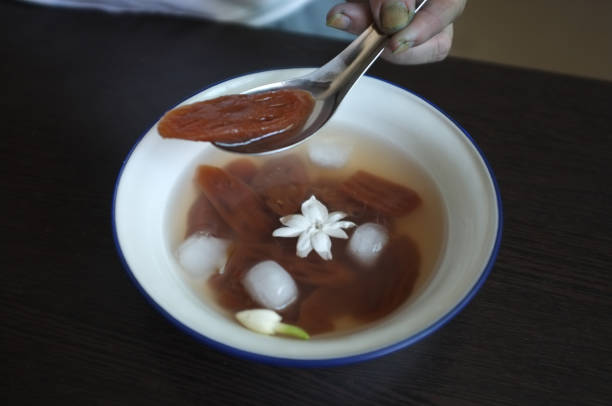 istock Lotus Root in Syrup and ices with Jasmine flower 1146363078