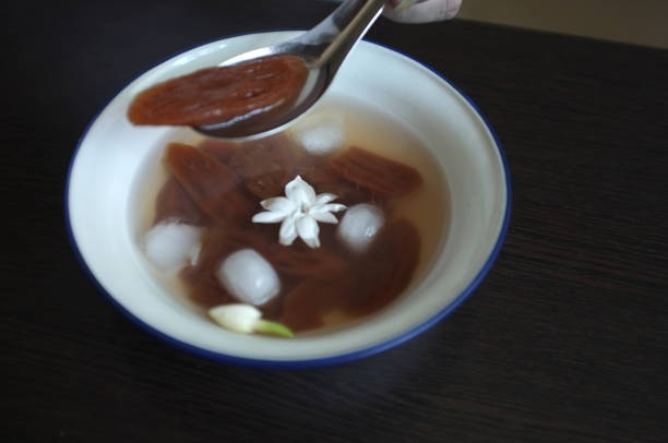 istock Lotus Root in Syrup and ices with Jasmine flower 1146363086