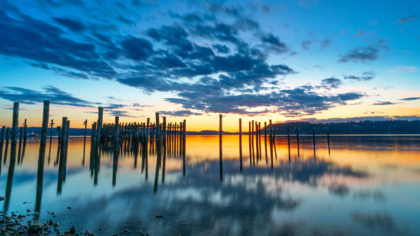 istock Sunset Over Tacoma Narrows 1146365988