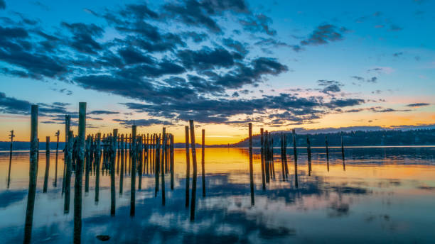 istock Sunset Over Tacoma Narrows 1146365999