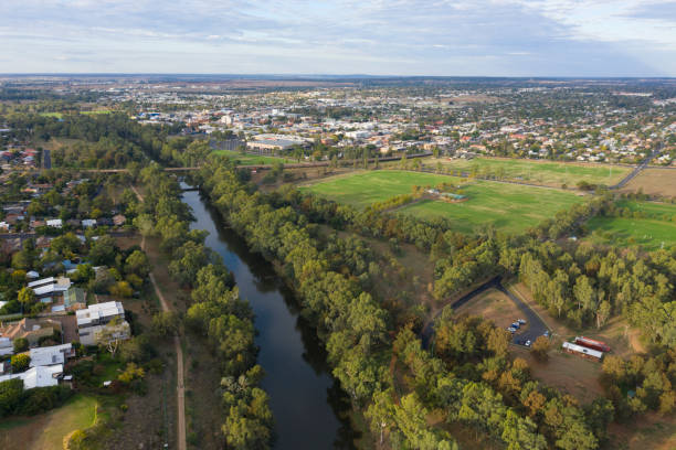 The Macquarie river at Dubbo