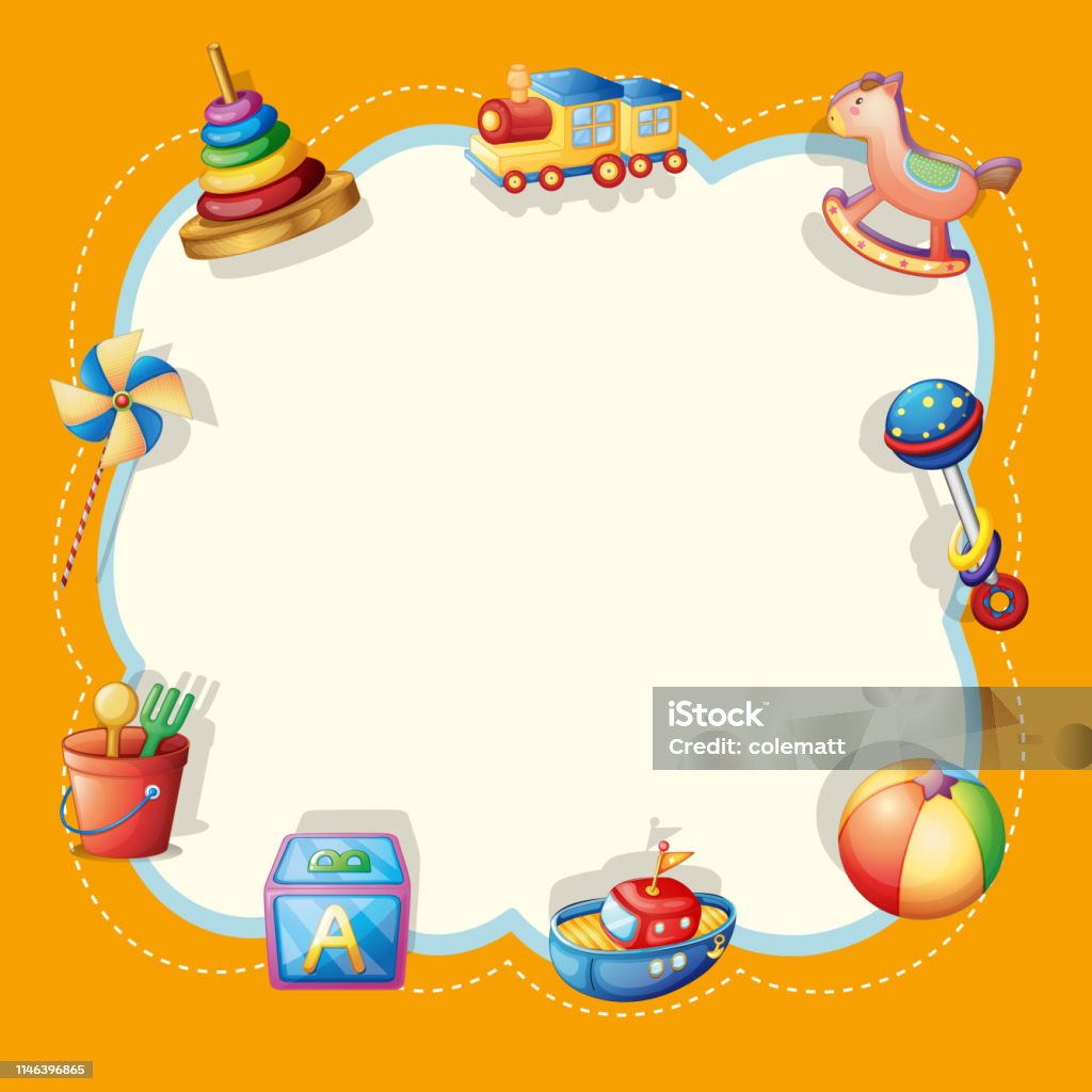 Border Objects Object On Cute Border Stock Illustration - Download Image Now - Art ...