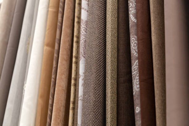 istock Close-up rows of pieces of fabric 1146398511