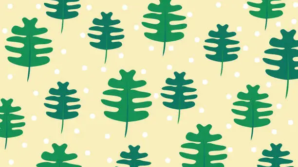 Vector illustration of Seaweed Item Pattern Background