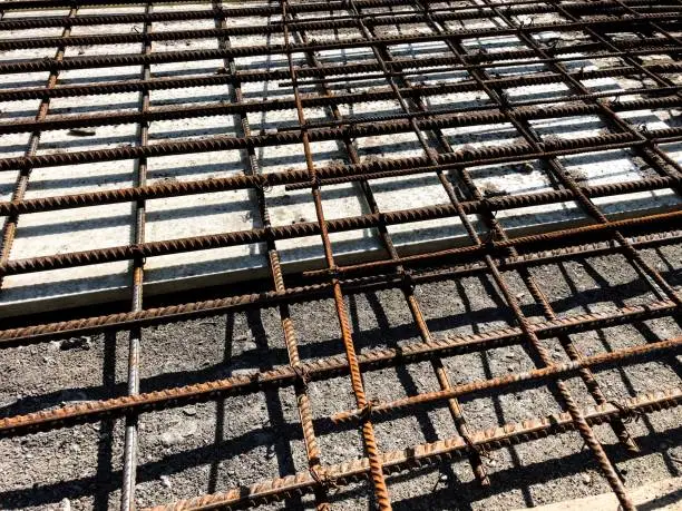 Road construction armatures, iron lattice