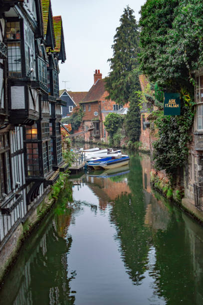 istock The ducking stool at canterbury canal house which shows. 1146406085