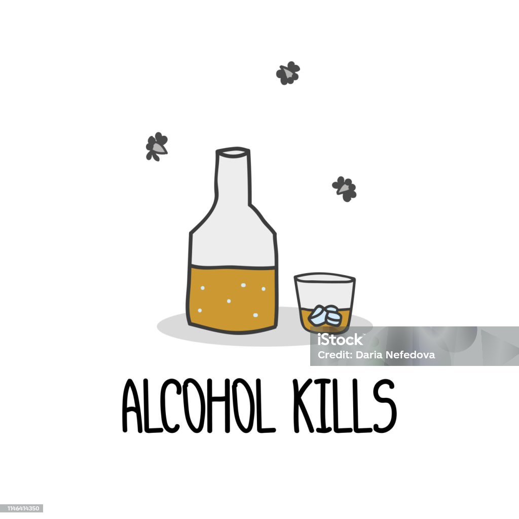 Poster Template With Alcohol And Lettering In Cartoon Style Stock  Illustration - Download Image Now - iStock