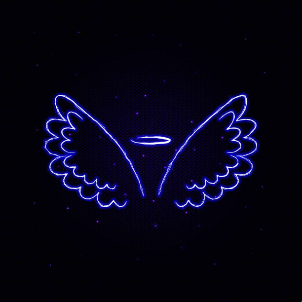 istock Wings, crown hand drawn electric icon. Elements of Wings crown set. Simple icon for websites, web design, mobile app, info graphics 1146415065