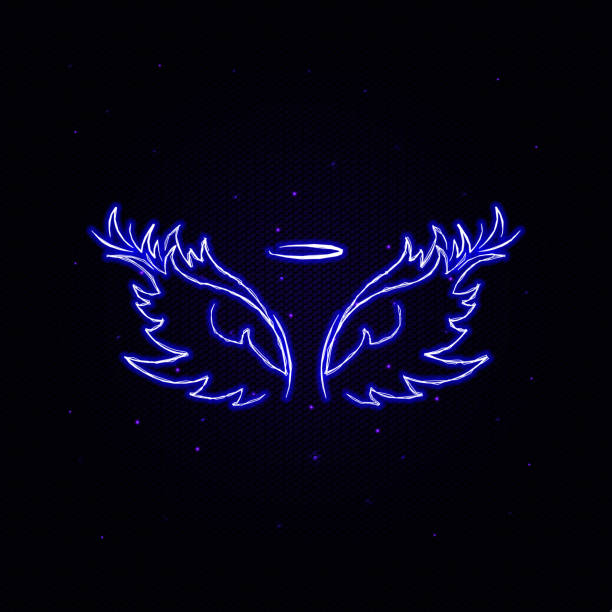 istock Wings, crown hand drawn electric icon. Elements of Wings crown set. Simple icon for websites, web design, mobile app, info graphics 1146415069