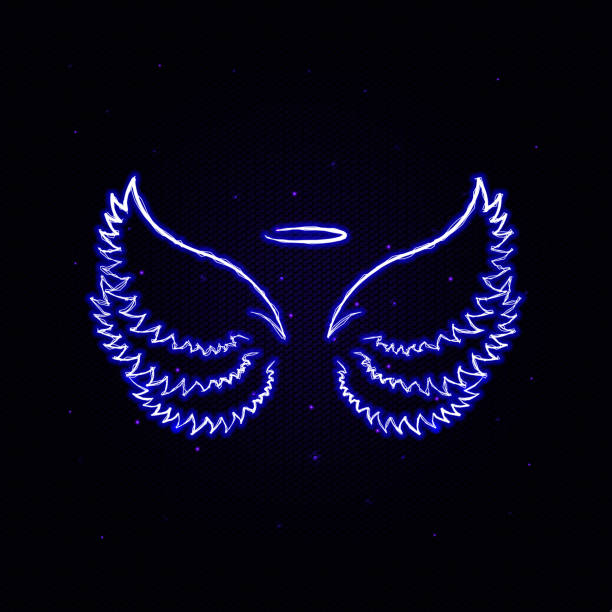 istock Wings, crown hand drawn electric icon. Elements of Wings crown set. Simple icon for websites, web design, mobile app, info graphics 1146415072