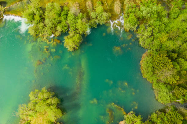 istock Mreznica river from air, Croatia 1146416466