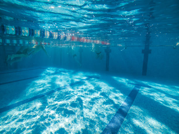 istock underwater view of pool with lines 1146416750