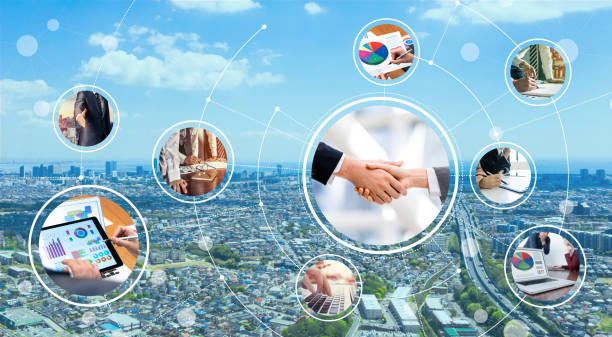 istock Network of business concept. 1146418656