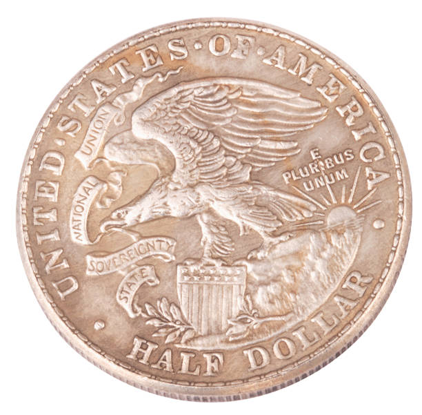 istock half dollar coin isolated on white background 1146435929