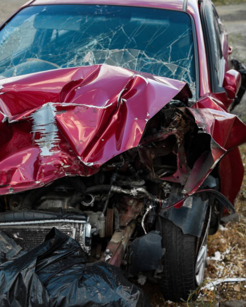 istock Damaged car after the accident 1146439082