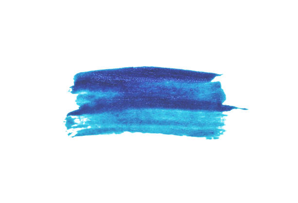 istock Abstract blue watercolor stain on white background 1146440823