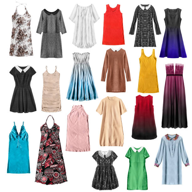 istock Group of dresses isolated 1146441957
