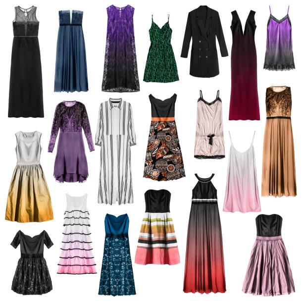 istock Group of dresses isolated 1146441958