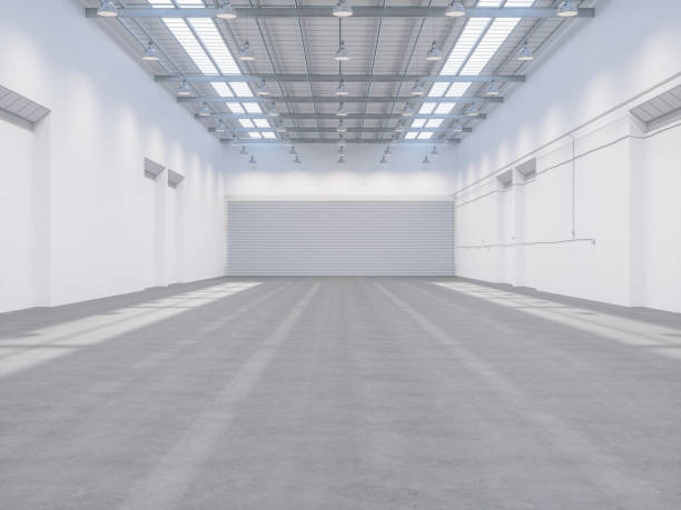 Empty Warehouse Empty Warehouse airplane hangar photos stock pictures, royalty-free photos & images