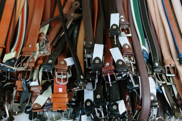 istock High Angle View Of Leather Belts 1146446436