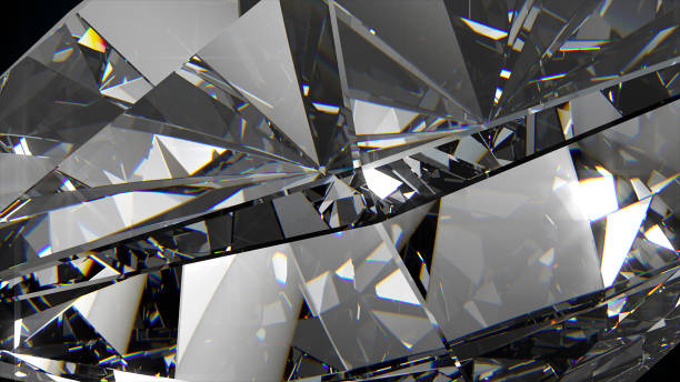 istock Slowly rotating diamond, beautiful background. 3d illustration 1146446763