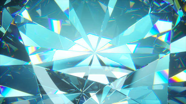 istock Beautiful slowly rotating diamond. 3d illustration, nice looping abstract background. 1146447415