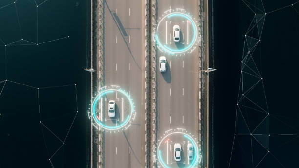 istock 4K Aerial View Self Driving Autopilot Autonomous Cars 1146449457