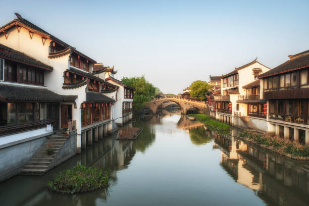 istock Ancient Qibao water district in Shanghai on the canals. China. 1146450089