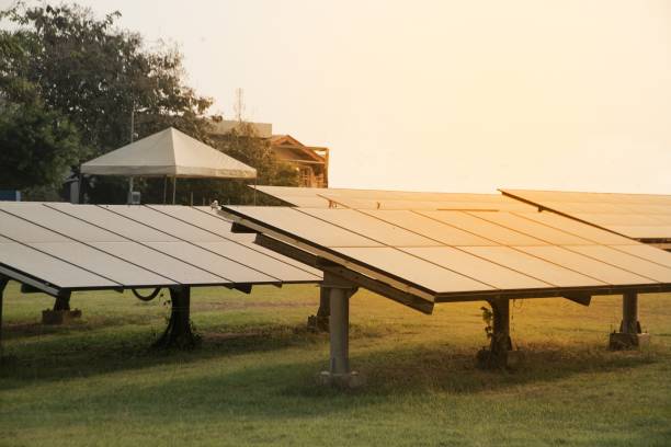 istock Solar panel, alternative electricity source is a concept of sustainable resources. 1146451449