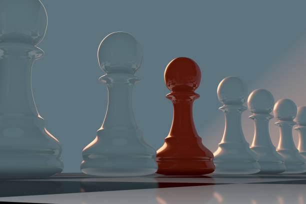 istock Standing Out From The Crowd, Leadership Concept, Different Chess Piece 1146452017