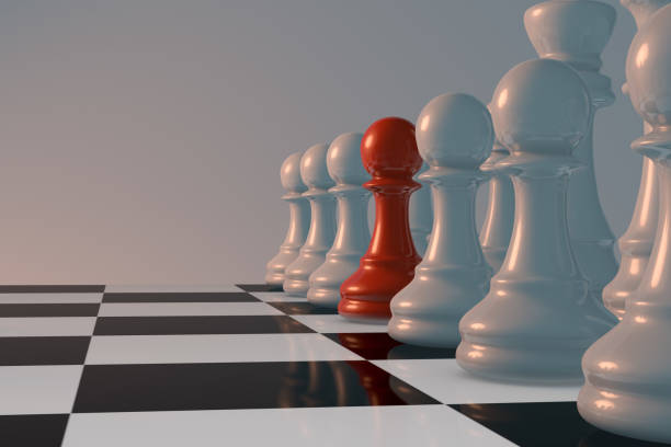 istock Standing Out From The Crowd, Leadership Concept, Different Chess Piece 1146452139