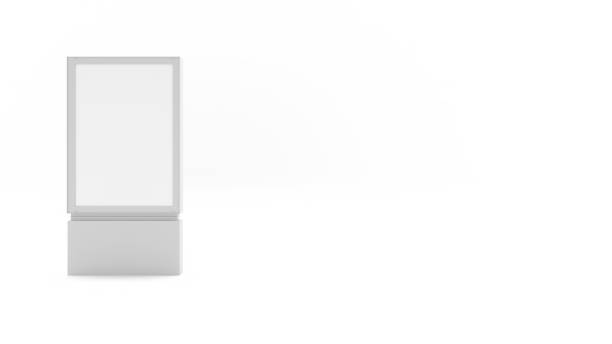 istock blank white billboard in the left part of the frame 1146452563