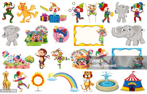 Set Of Circus Objects Stock Illustration - Download Image Now - Circus, Clown, Illustration - iStock Set Of Circus Objects Stock Illustration - Download Image Now - Circus, Clown, Illustration - iStock