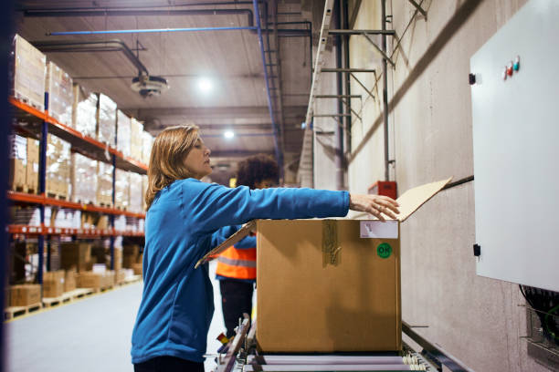 istock Lifestyle Warehouse and manual workers concepts.  Made in Barcelona. 1146461476