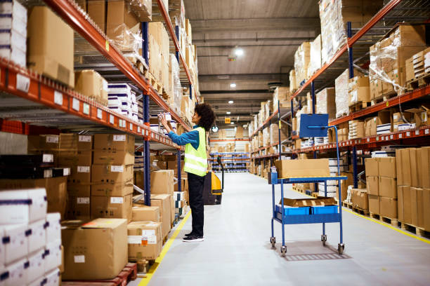 istock Lifestyle Warehouse and manual workers concepts.  Made in Barcelona. 1146461490