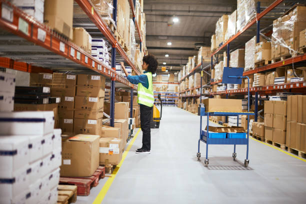 istock Lifestyle Warehouse and manual workers concepts.  Made in Barcelona. 1146461492