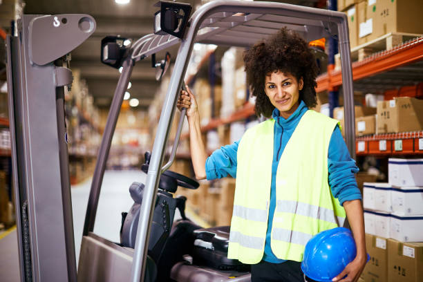 istock Lifestyle Warehouse and manual workers portrait. 1146461514