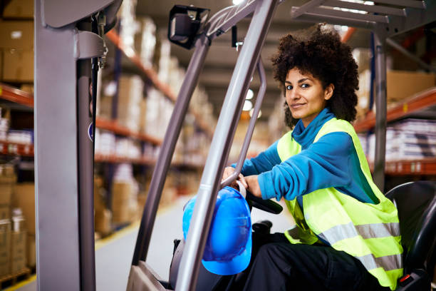 istock Lifestyle Warehouse and manual workers portrait. 1146461520