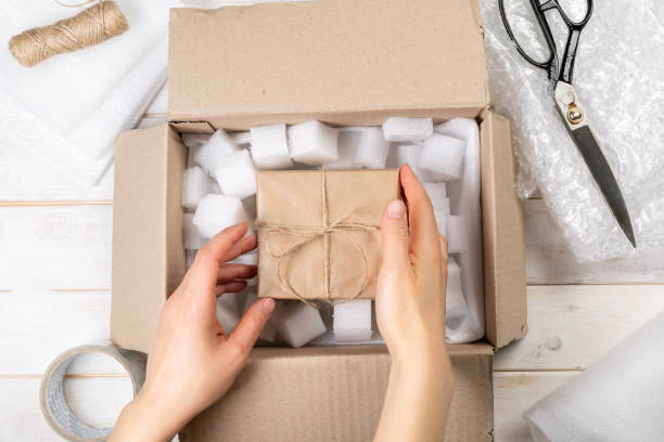 istock Packing products for delivery, shipping service 1146466787