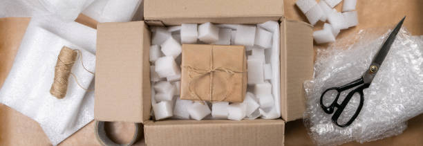istock Packing products for delivery, shipping service 1146466856