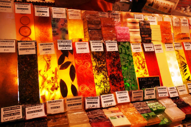istock Exotic soap. Herbal soap. Hand made soap 1146467977