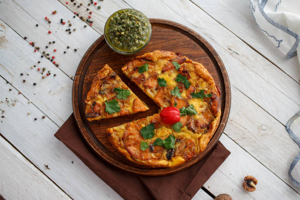 istock Homemade pie with egg and vegetables 1146471029