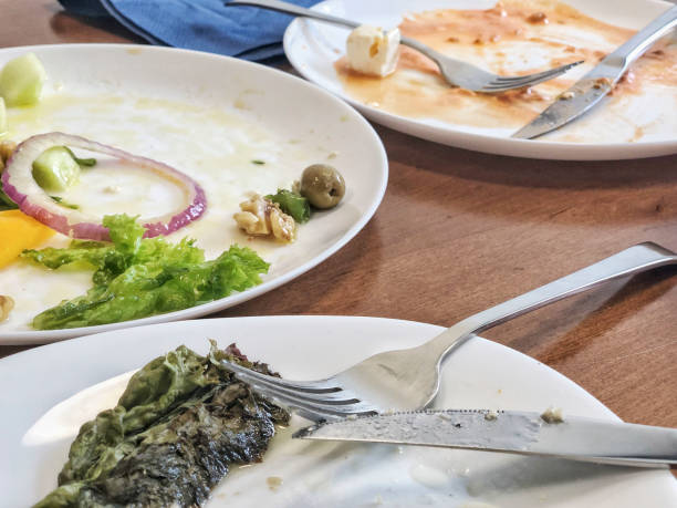 istock leftovers of a salad on table 1146471068