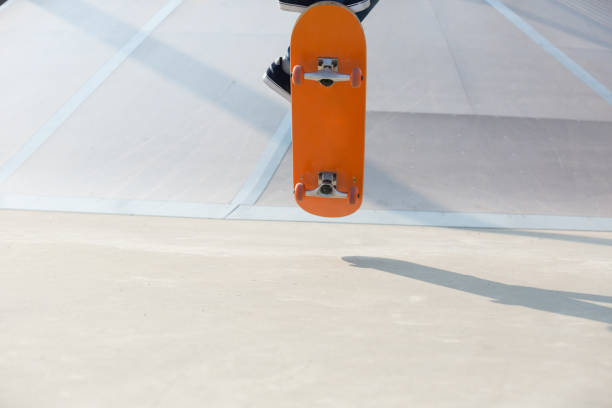 istock legs skateboarding at skatepark 1146474363