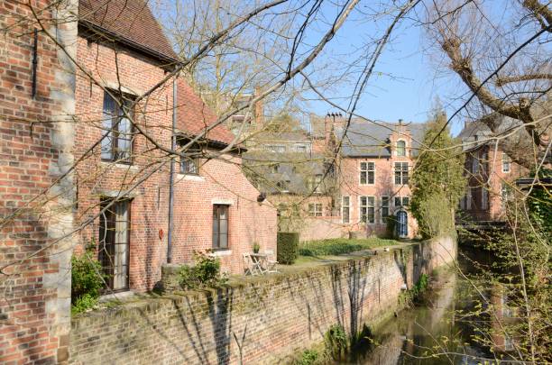 istock Brick houses along the canal 1146474399