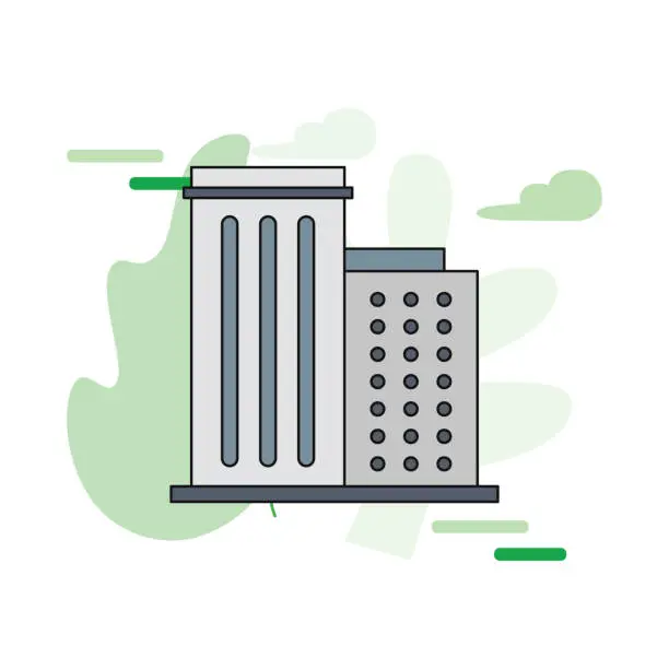 Vector illustration of Building icon