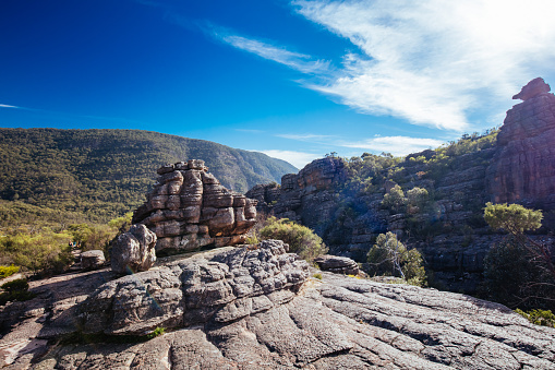 The famous Grampians Grand Canyon. Accessible on the Wonderland hike to the Pinnacle Lookout near halls Gap in Victoria, Australia