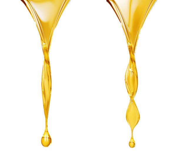 istock Olive or fuel Golden Oil drop. 1146487106